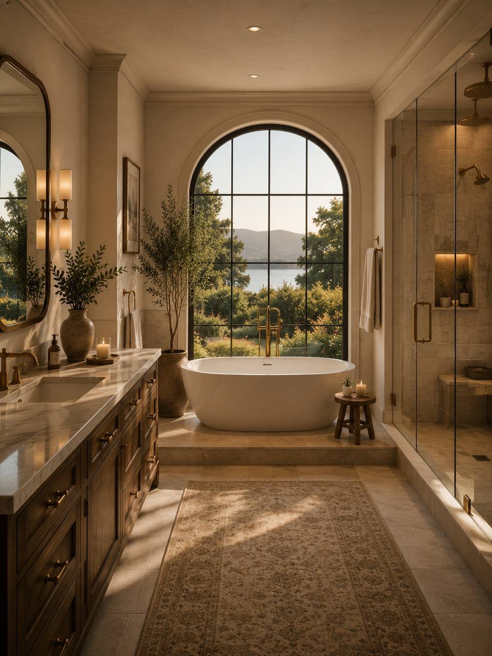 Interior design — breakfast nook by the window